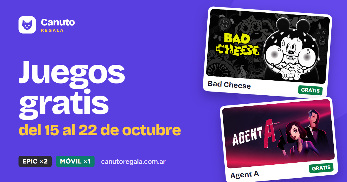 Juegos gratis de la semana: del 15 al 22 de octubre